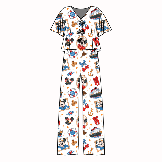 Crusin' Lollipop Women's Front Tie Set Bamboo - Pre Order