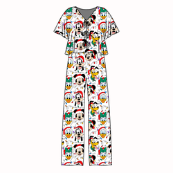 Jolly Holiday Crew Lollipop Women's Front Tie Pants Set - Bamboo - Pre Order - Christmas Special