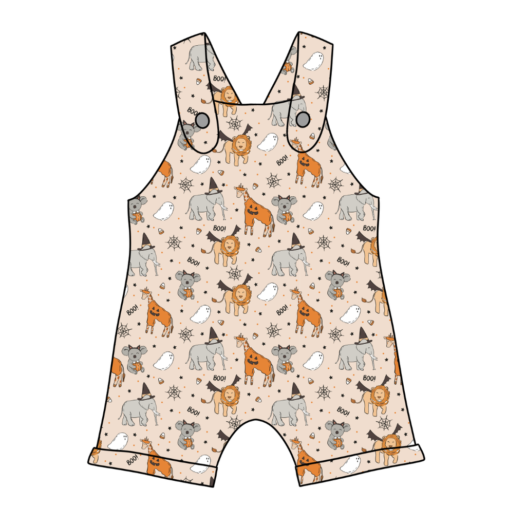 Boo At The Zoo - Coop Tank Romper Knit - PRE ORDER