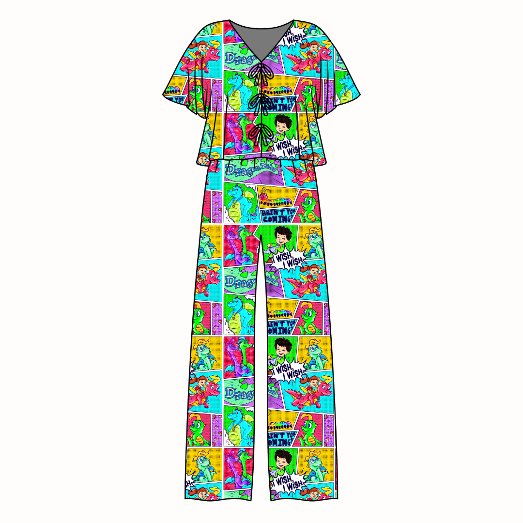 Dragon Dreams Lollipop Women's Front Tie Set Bamboo - Pre Order