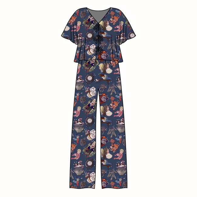 The Babe Lollipop Women's Front Tie Set Bamboo - Pre Order