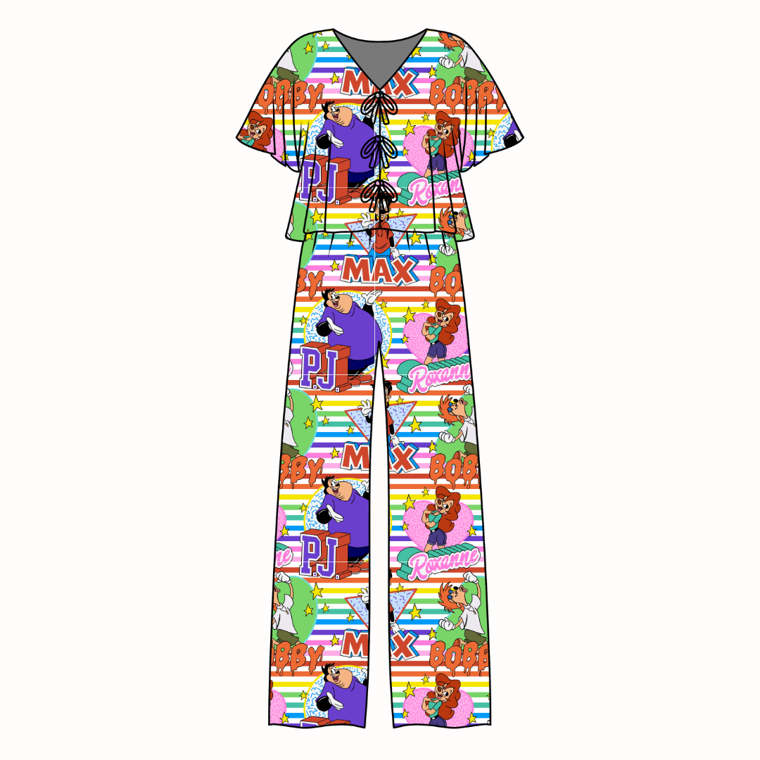 Stand Out, Bobby! Lollipop Women's Front Tie Set Bamboo - Pre Order