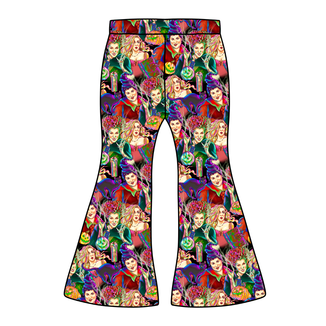 Sistahs Mod Adult Flare Bamboo Pants - Pre Order