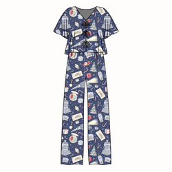 Believe Lollipop Women's Front Tie Pants Set - Bamboo - Pre Order - Christmas Special