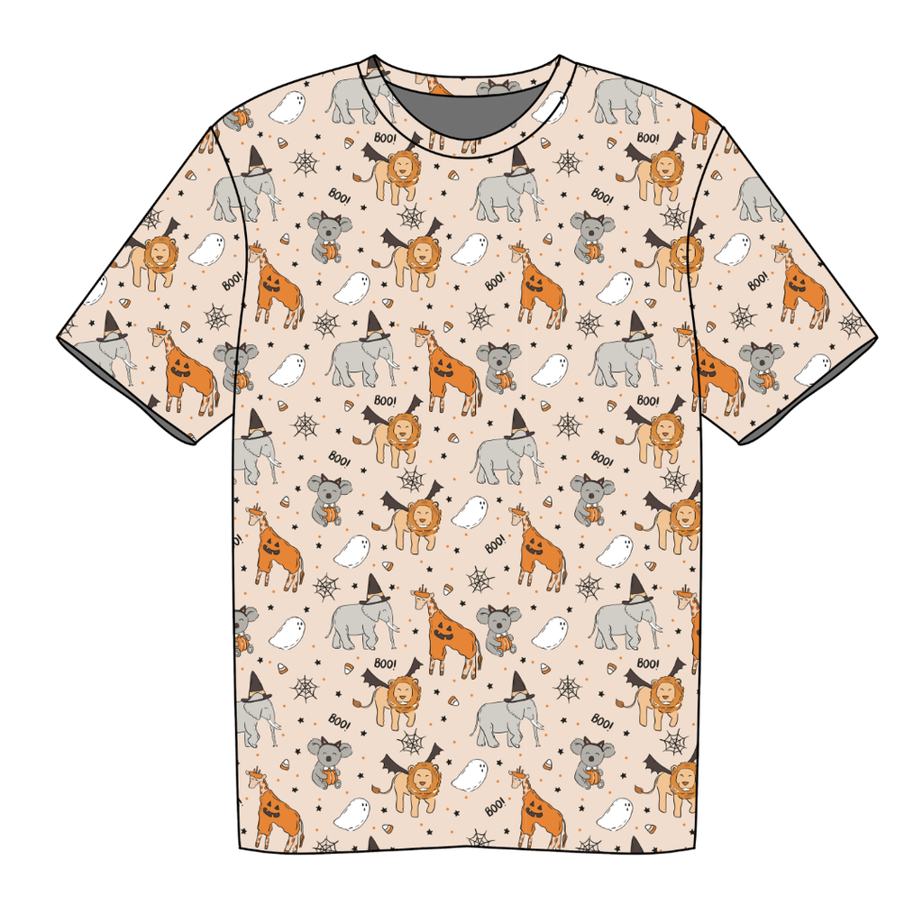 Boo At The Zoo - Moss Short Sleeve Bamboo Shirt - PRE ORDER