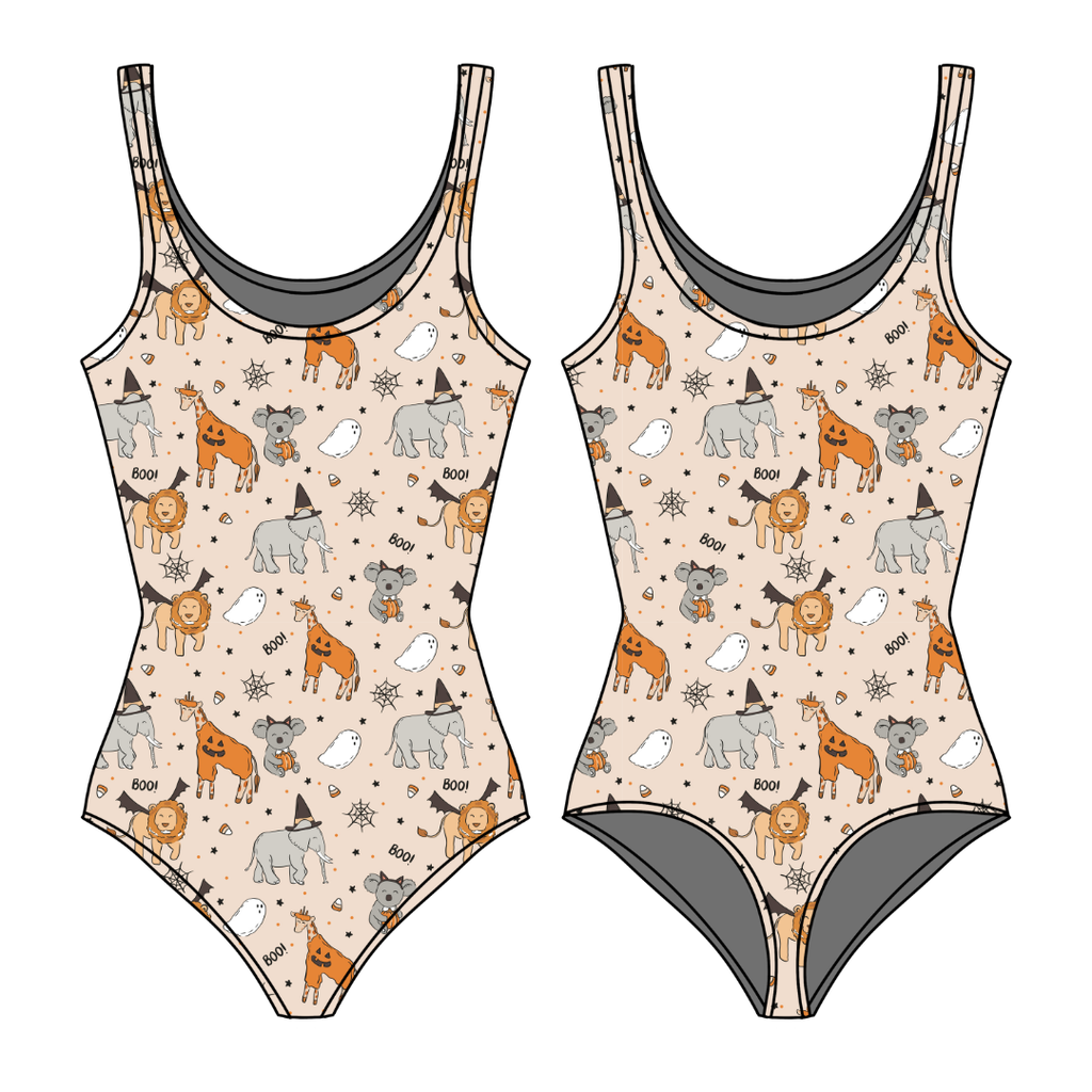 Boo At The Zoo Sapphire Women's Bamboo Leotard - Pre Order