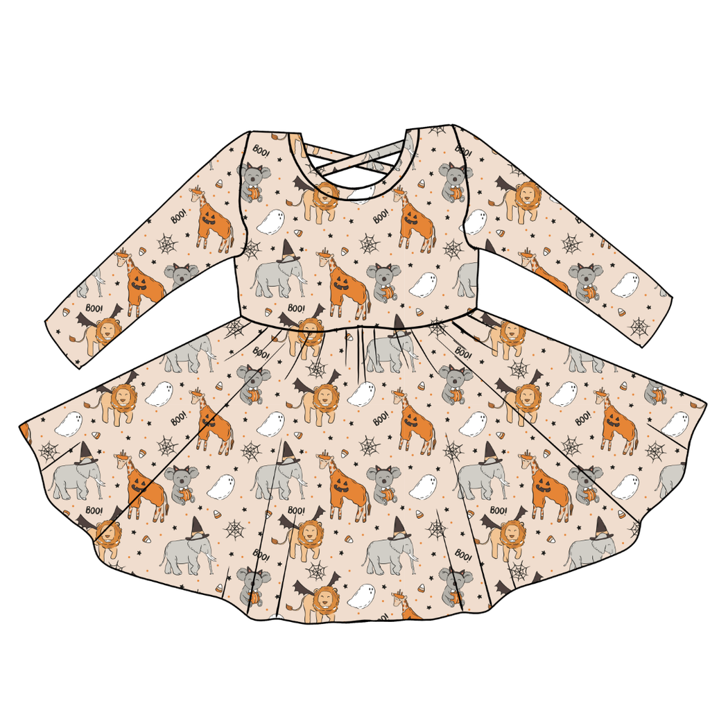 Boo At The Zoo - Violet Cross Back Long Sleeve Knit - PRE ORDER