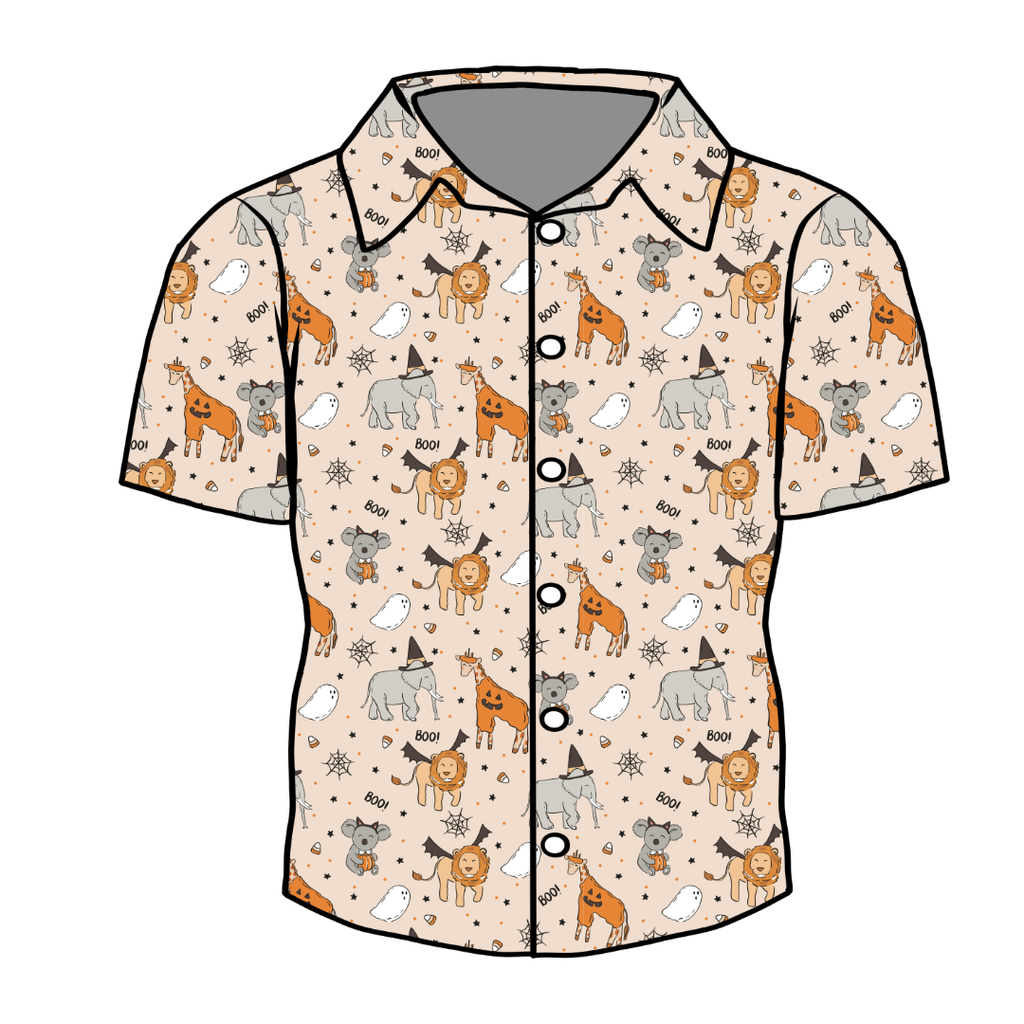 Boo At The Zoo - Twilight Men's Button Down Bamboo - Pre Order