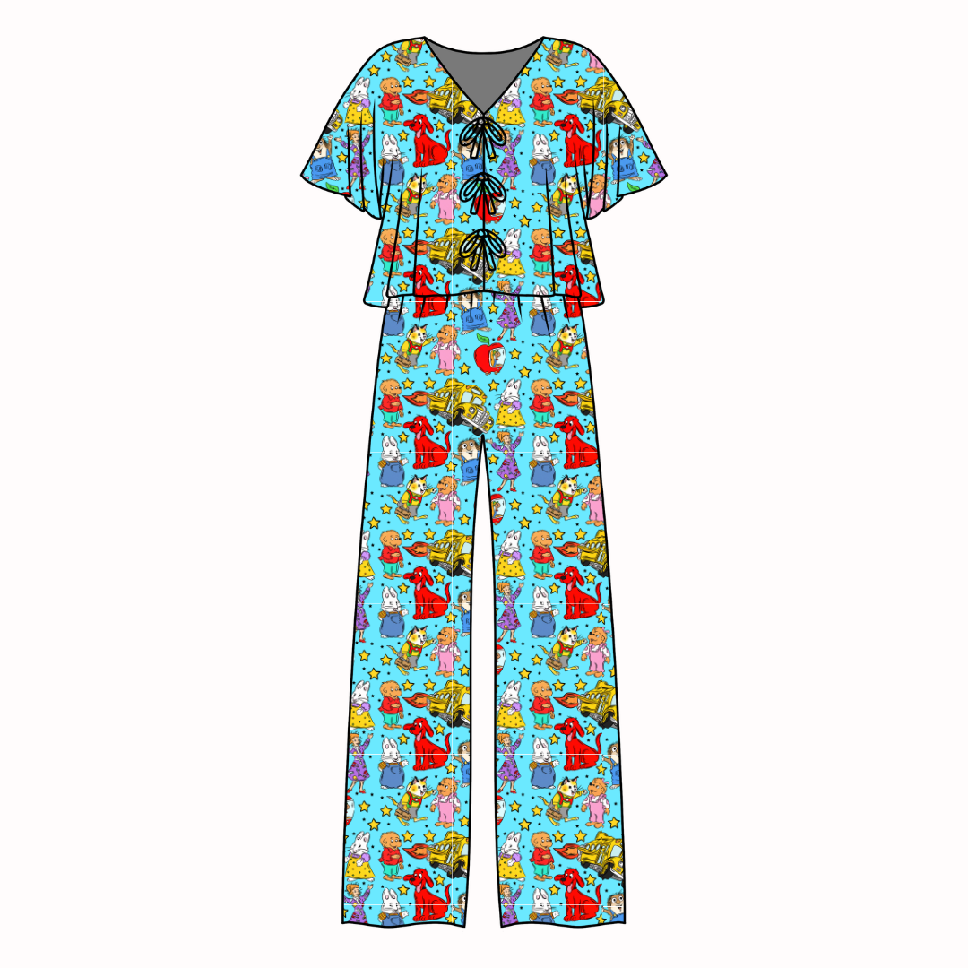 Growing Up Together Lollipop Women's Front Tie Set Bamboo - Pre Order
