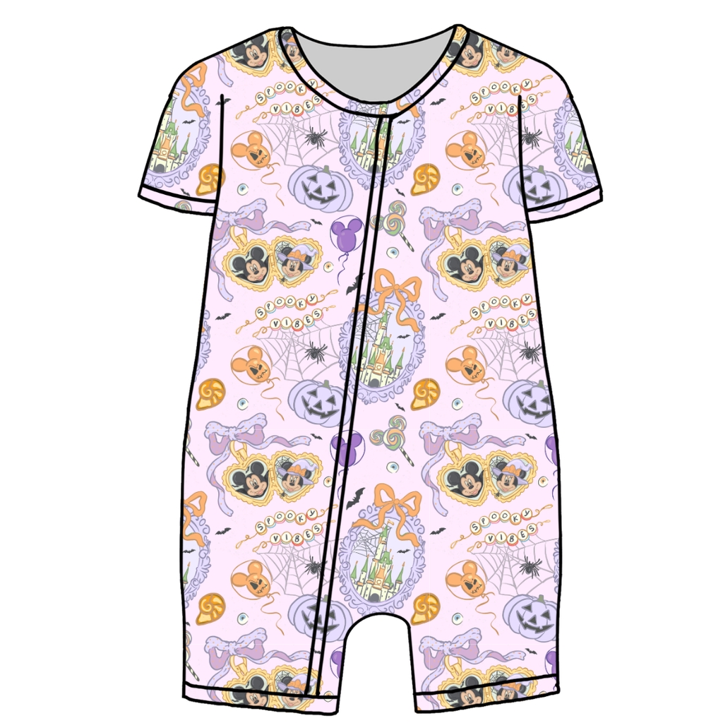 Too Cute Too Spook Bliss Short Sleeve Zippy Bamboo - PRE ORDER