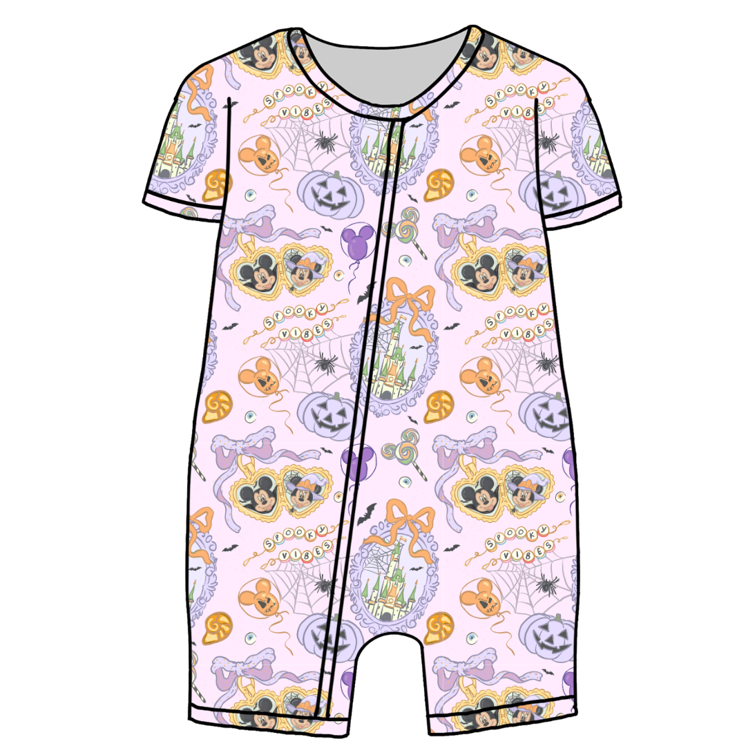Too Cute Too Spook Bliss Short Sleeve Zippy Bamboo - PRE ORDER