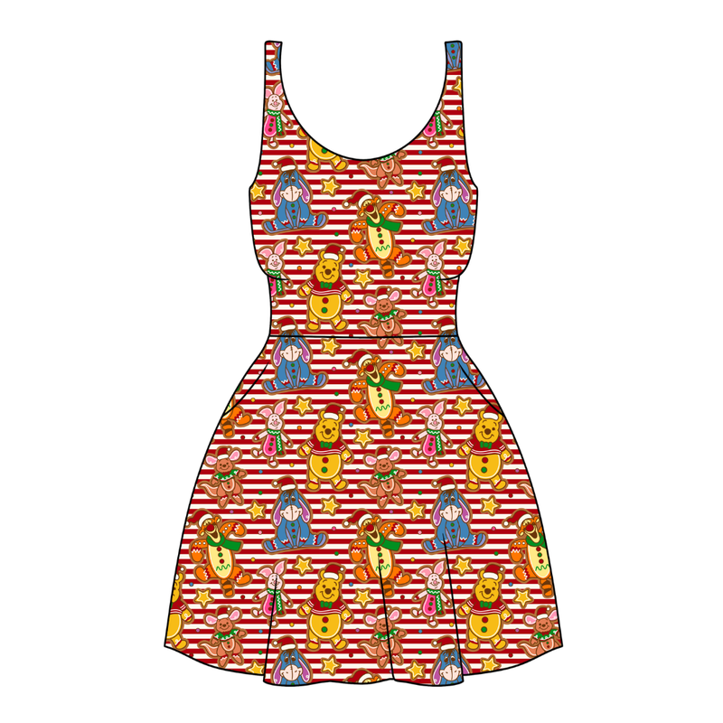 Hunny Acre Cookies Reviere Women's Dress - Knit - Pre Order - Christmas Special