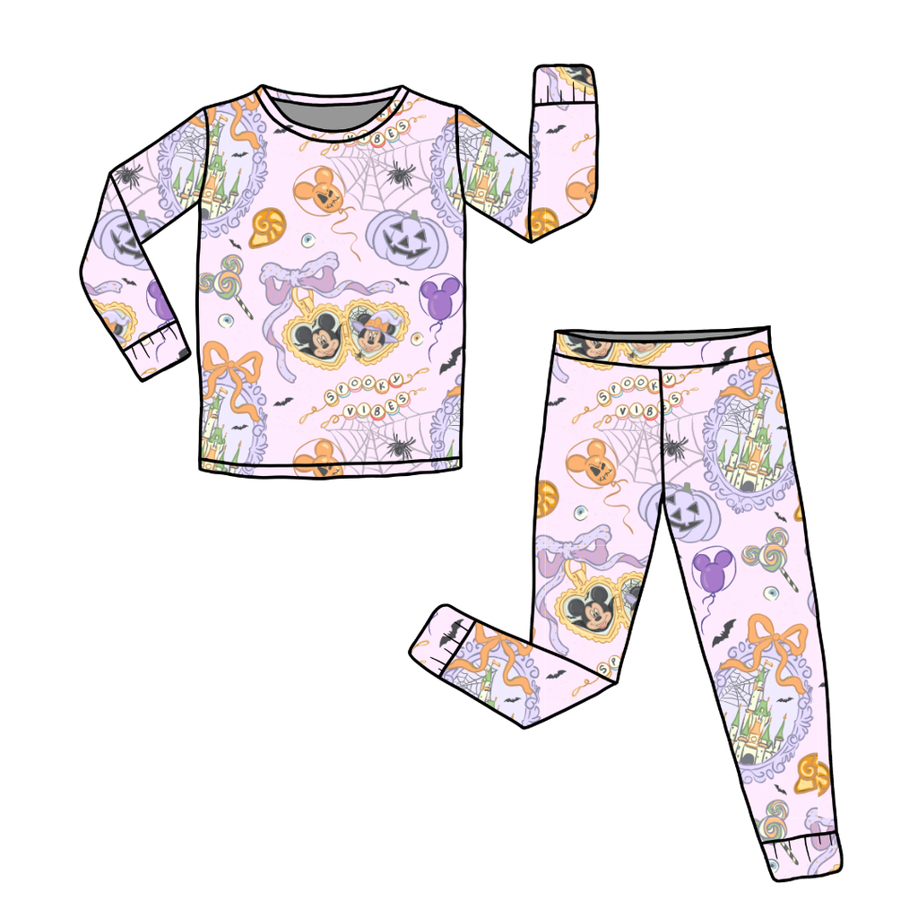 Too Cute Too Spook Slumber Bamboo Long Sleeve Pants Set - PRE ORDER