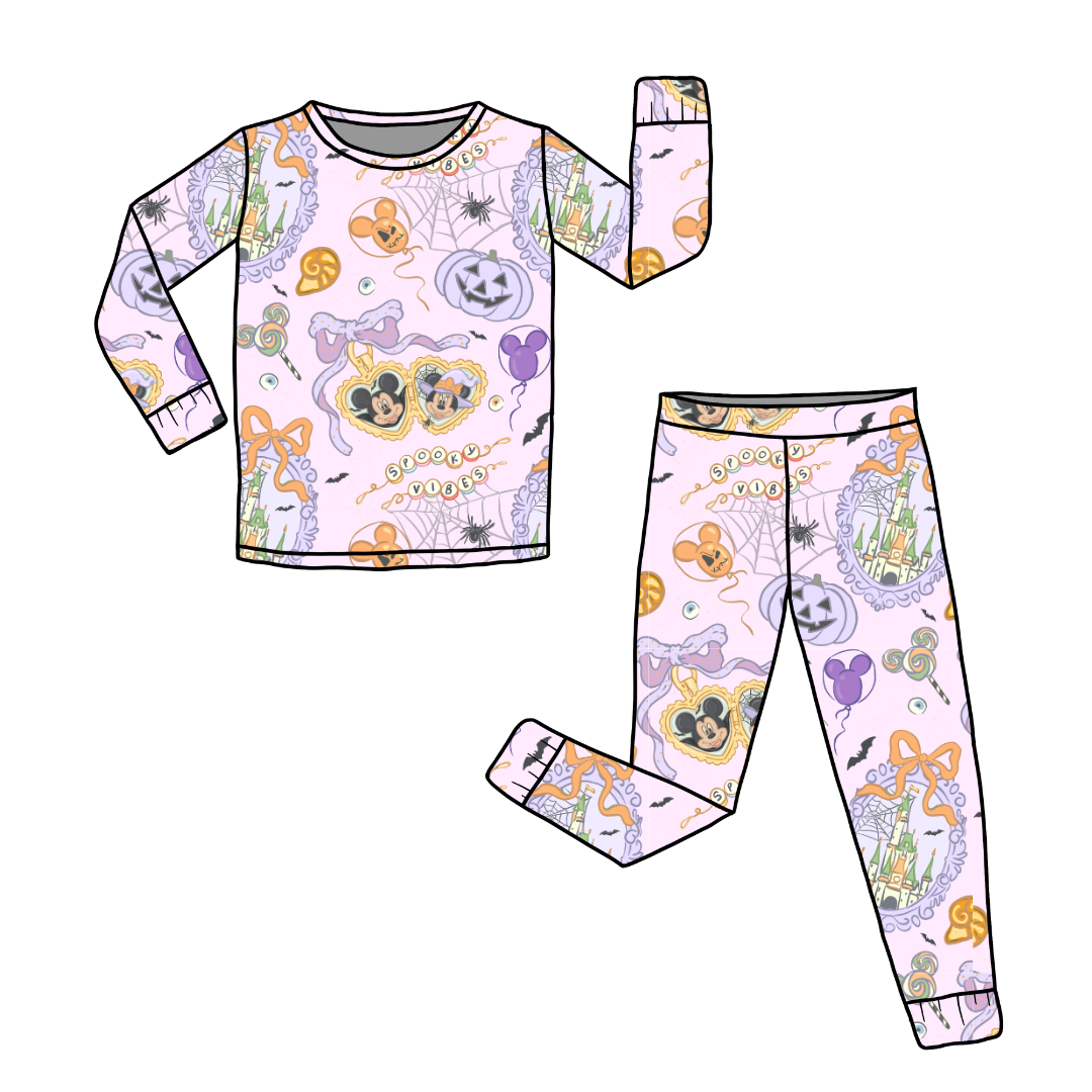 Too Cute Too Spook Slumber Bamboo Long Sleeve Pants Set - PRE ORDER