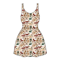 Red Nose Reviere Women's Dress - Knit - Pre Order - Christmas Special