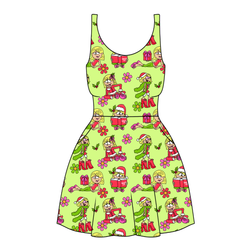 Merry Girl Era Reviere Women's Dress - Knit - Pre Order - Christmas Special