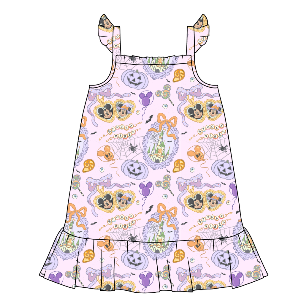 Too Cute Too Spook Honey Bamboo Sleeveless Nightgown - PRE ORDER