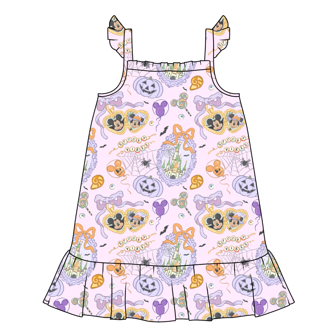 Too Cute Too Spook Honey Bamboo Sleeveless Nightgown - PRE ORDER