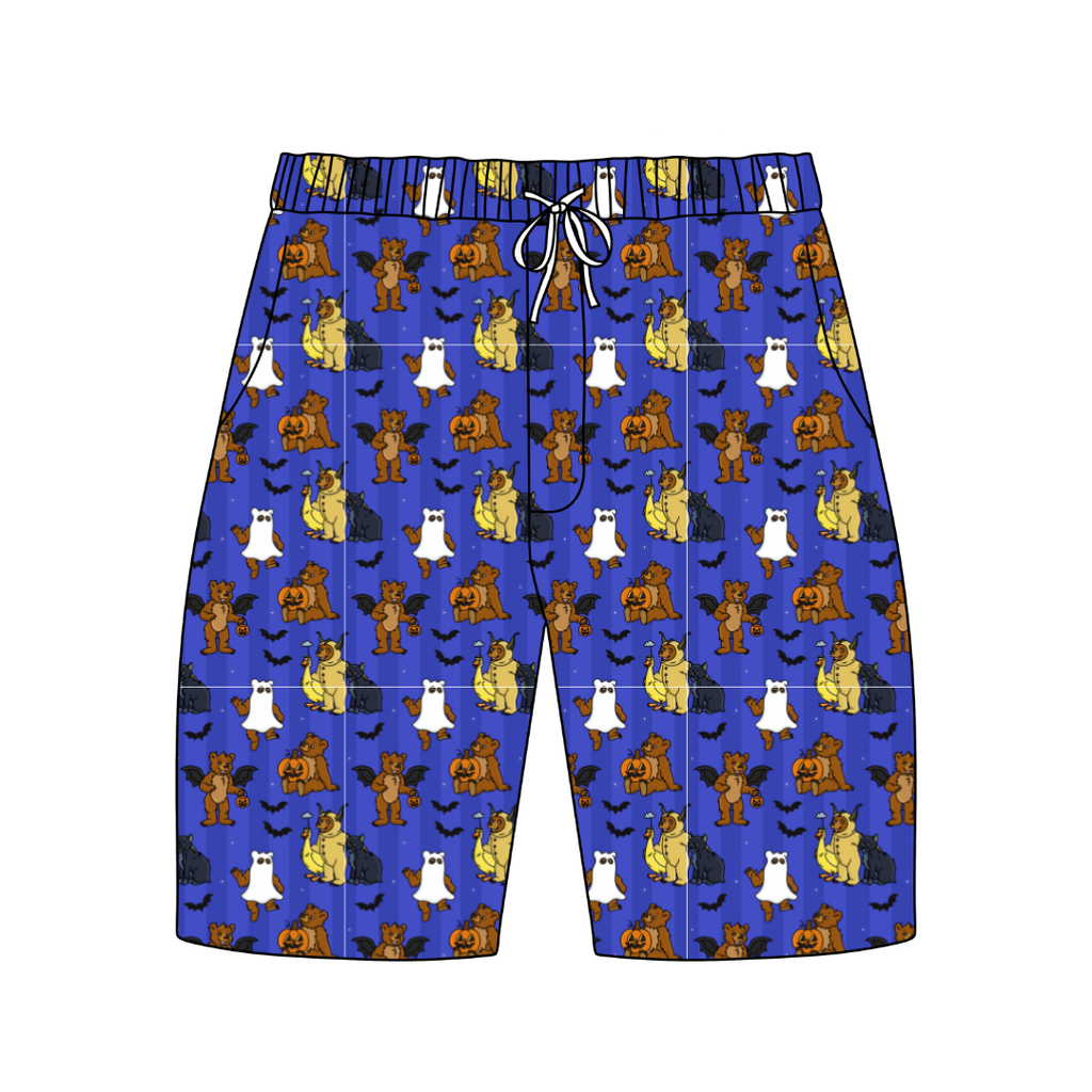 Goblin Night Chill Extended Length Adult Pajama Bamboo Shorts - Pre Order