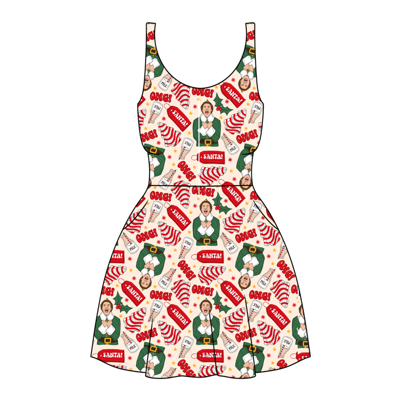 World's Best Elf Reviere Women's Dress - Knit - Pre Order - Christmas Special