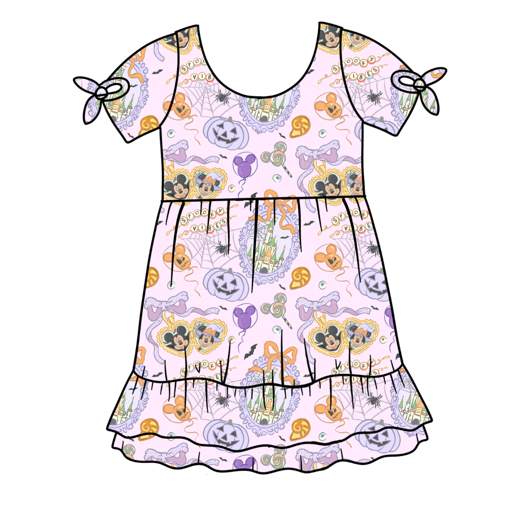 Too Cute Too Spook - Serenity Short Sleeve Lounge Dress - PRE ORDER