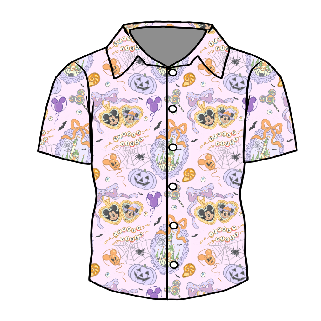 Too Cute Too Spook - Twilight Men's Button Down Bamboo - Pre Order