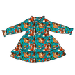 Friends Forever Emerald Bamboo Long Sleeve Lounge Dress - PRE ORDER