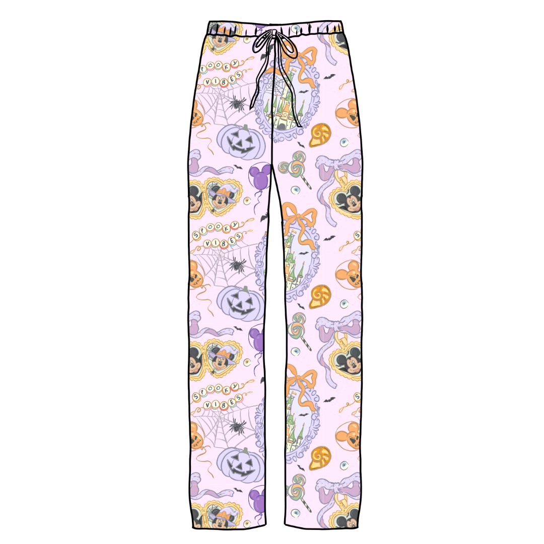 Too Cute Too Spook Cosmic Adult Bamboo Pants - Pre Order