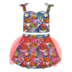 D oh Holy Night Glimmer Tulle Skirt Set - Knit - Pre Order - Christmas Special