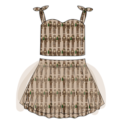 Camo Guard Glimmer Tulle Skirt Set - Knit - Pre Order - Christmas Special