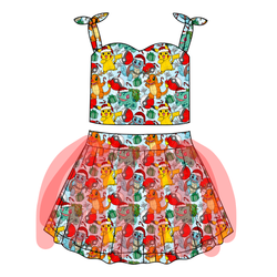 Gotta Catch Christmas Glimmer Tulle Skirt Set - Knit - Pre Order - Christmas Special