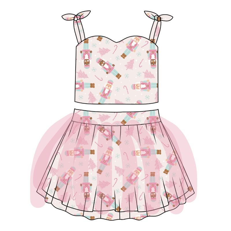 Sugarplum Glimmer Tulle Skirt Set - Knit - Pre Order - Christmas Special