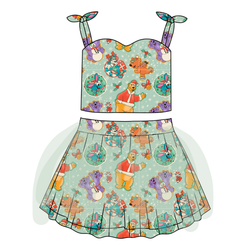 Christmas at the Big House Glimmer Tulle Skirt Set - Knit - Pre Order - Christmas Special