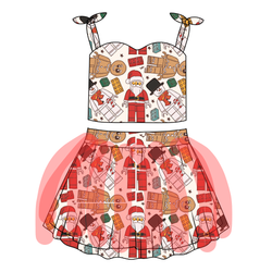 Building Christmas Memories Glimmer Tulle Skirt Set - Knit - Pre Order - Christmas Special
