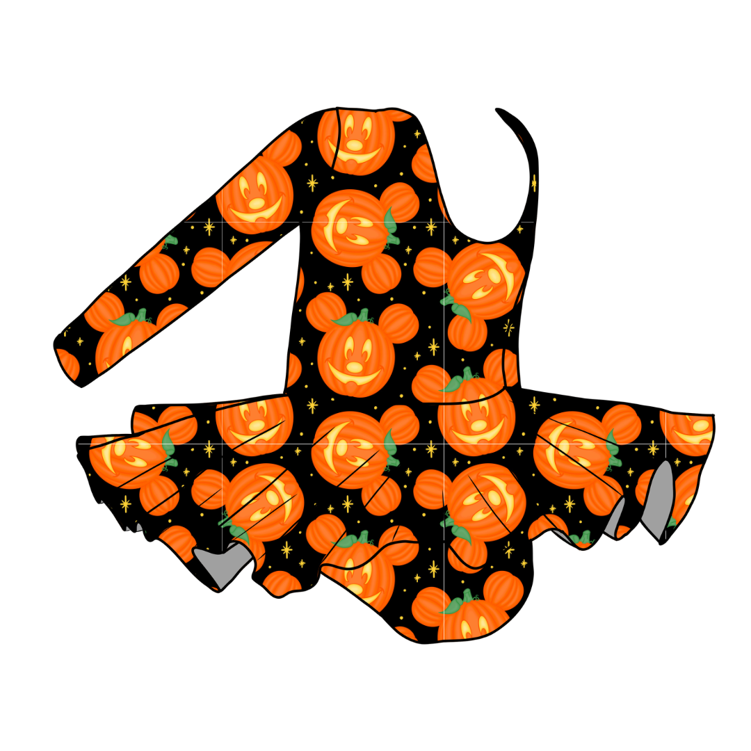PUMPKIN EARS - Grace Long Sleeve Skirted Leotard - PRE ORDER