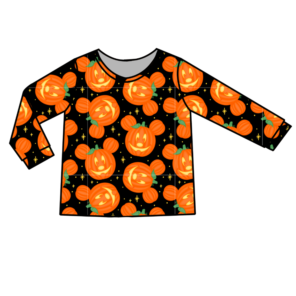 Pumpkin Ears - Ruby Long Sleeve Bamboo Shirt - Pre Order