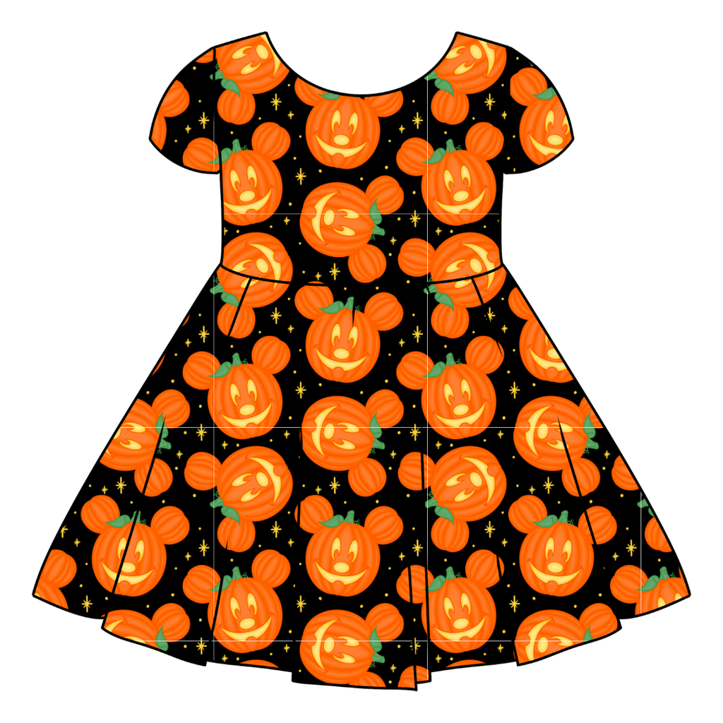 PUMPKIN EARS - Honey Girl's Twirl Dress Bamboo - PRE ORDER
