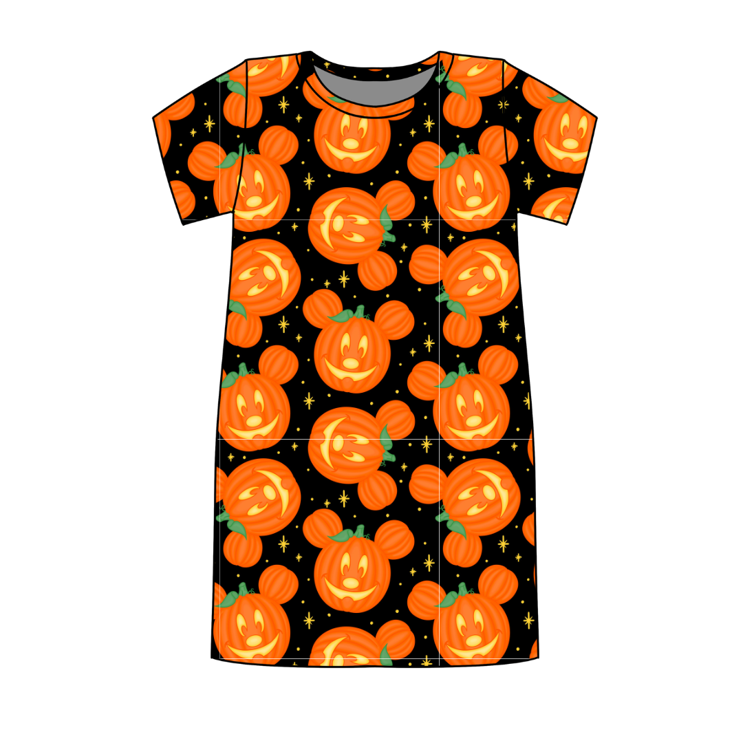 Pumpkin Ears Poppy Oversized Sleep Shirt Bamboo - Pre Order