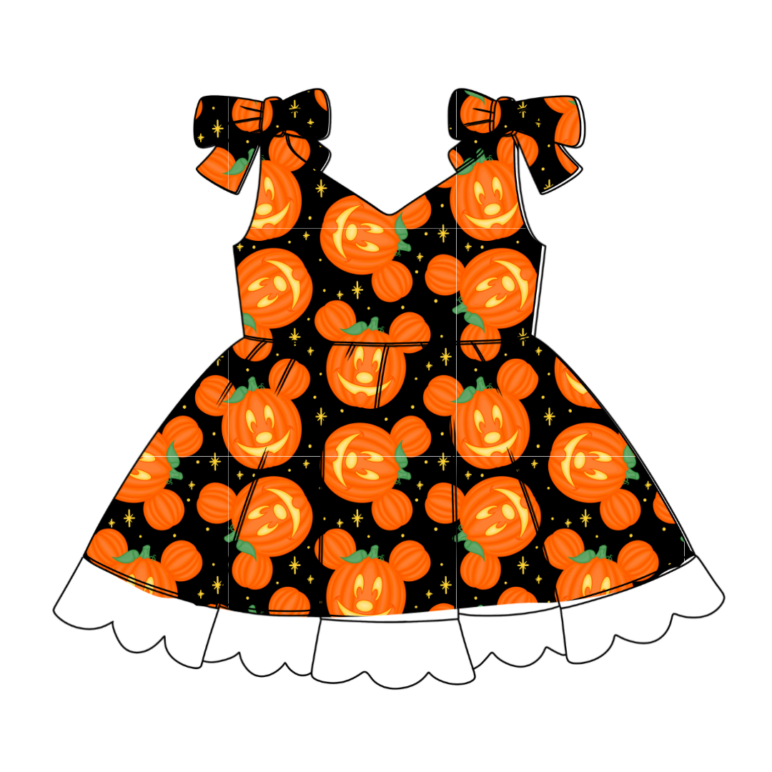 Pumpkin Ears - Zoe Twirl Party Dress - PRE ORDER