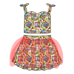 Paws & Claus Glimmer Tulle Skirt Set - Knit - Pre Order - Christmas Special