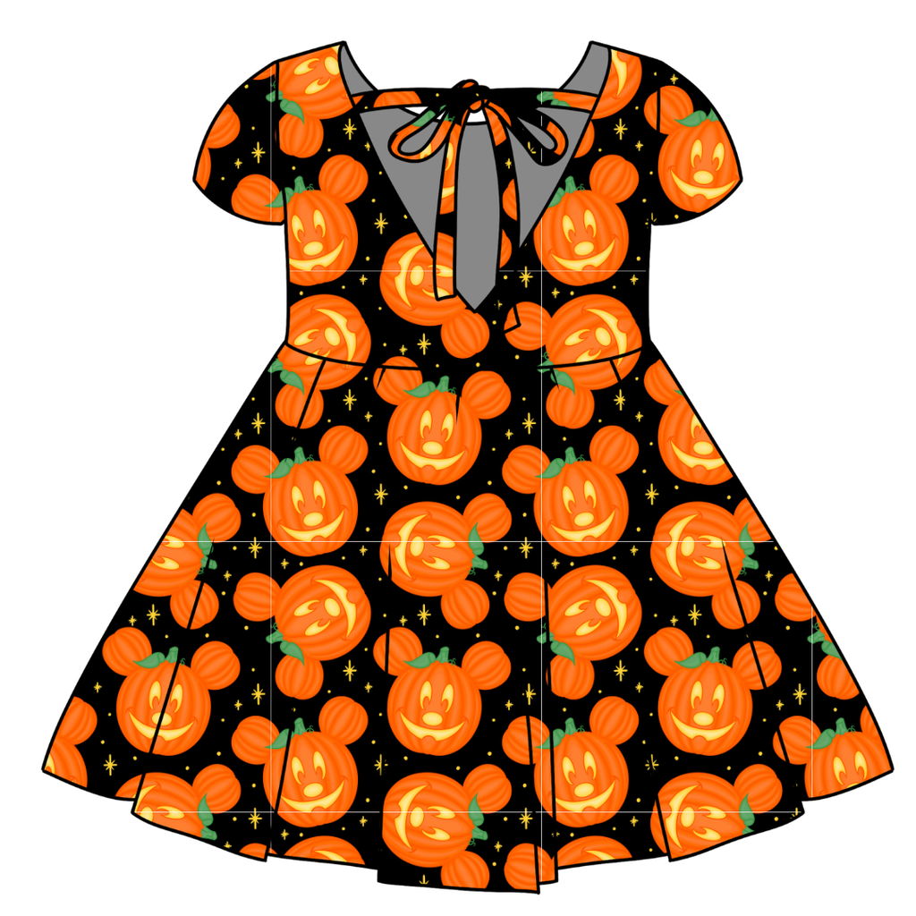 PUMPKIN EARS - Honey Girl's Twirl Dress Bamboo - PRE ORDER