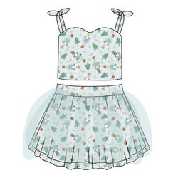 Christmas Kingdom Glimmer Tulle Skirt Set - Knit - Pre Order - Christmas Special