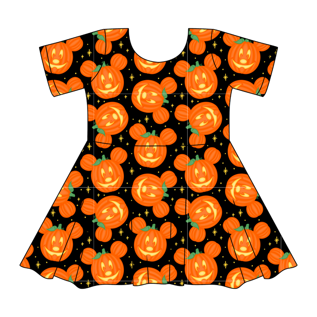 Pumpkin Ears - SIERRA - KNIT TWIRL DRESS - PRE ORDER