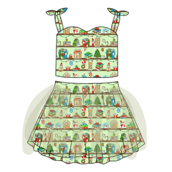 Holiday Hide & Seek Glimmer Tulle Skirt Set - Knit - Pre Order - Christmas Special