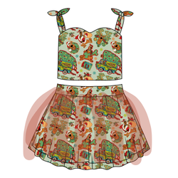 Christmas Mystery Glimmer Tulle Skirt Set - Knit - Pre Order - Christmas Special