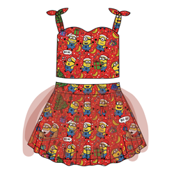 Holiday Shenanigans Glimmer Tulle Skirt Set - Knit - Pre Order - Christmas Special