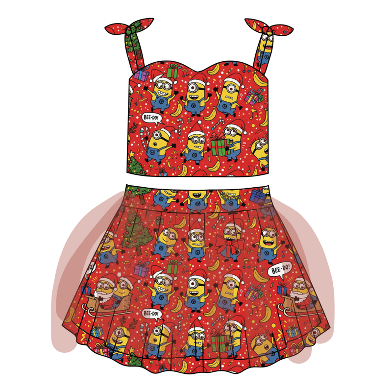 Holiday Shenanigans Glimmer Tulle Skirt Set - Knit - Pre Order - Christmas Special