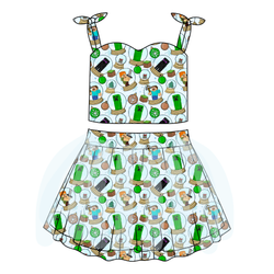 Christmas Crafts Glimmer Tulle Skirt Set - Knit - Pre Order - Christmas Special