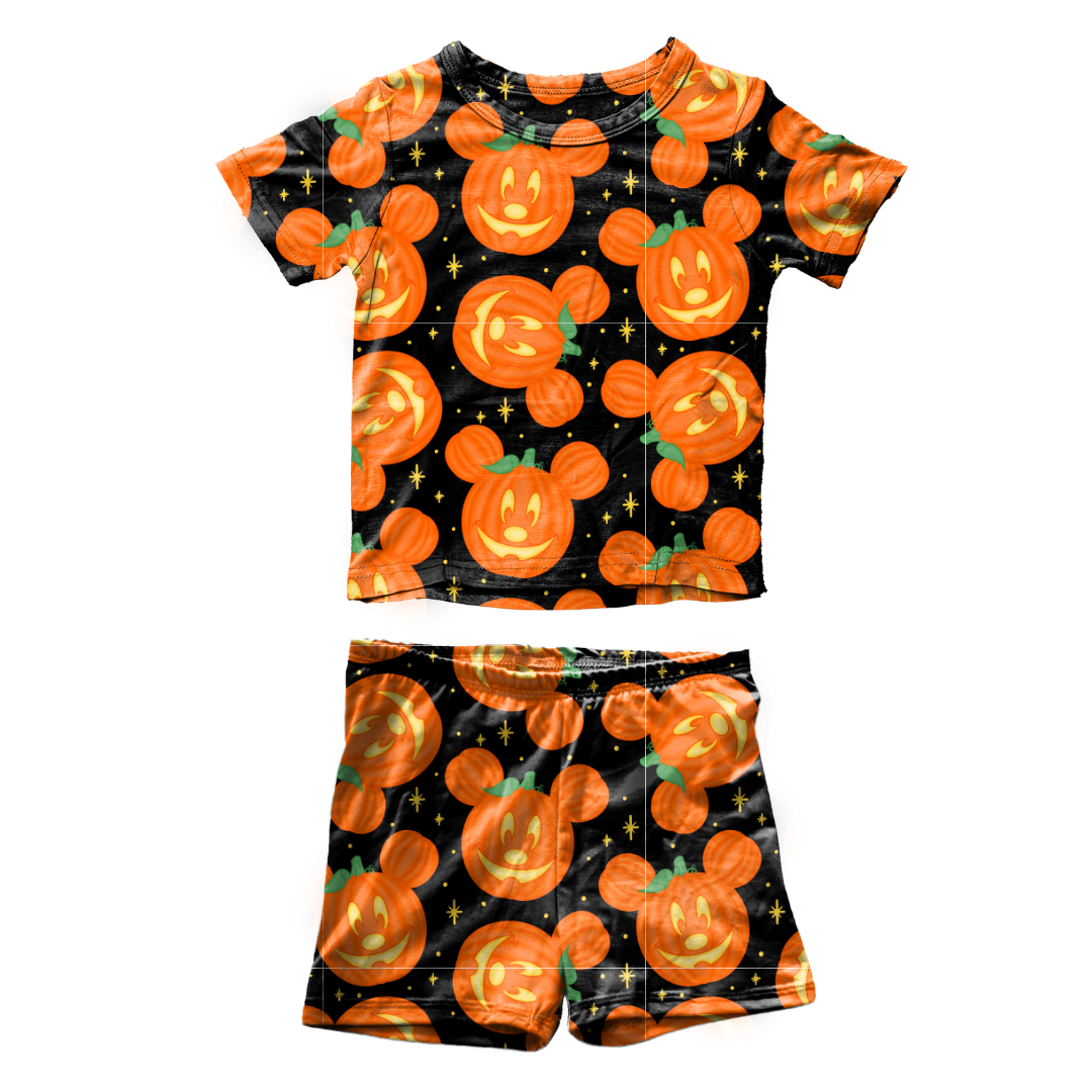 Pumpkin Ears Fawn Short Sleeve Short Set Bamboo - PRE ORDER