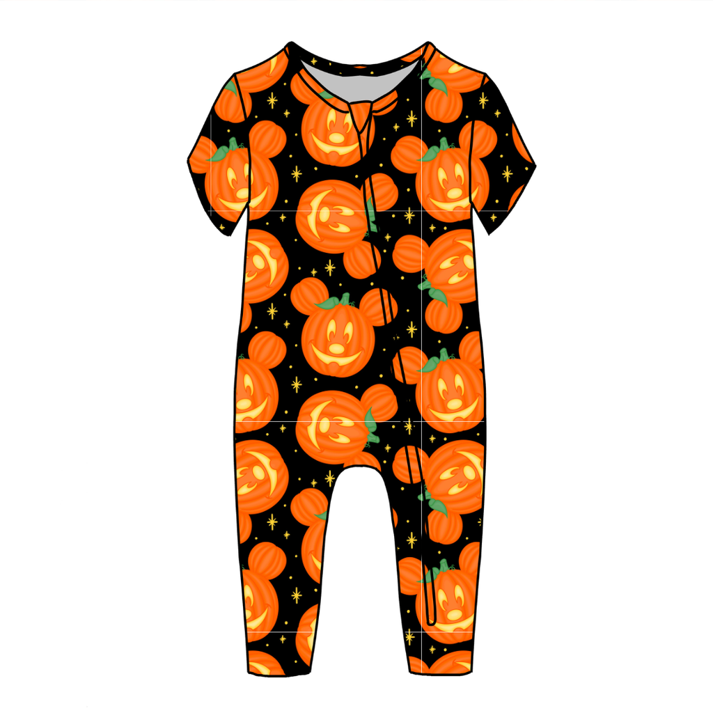 Pumpkin Ears Dandelion Short Sleeve Sleeper Bamboo - PRE ORDER